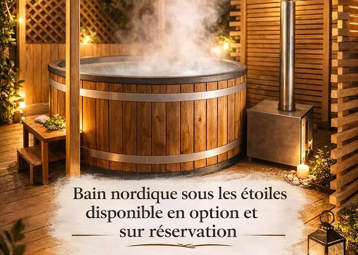 4 Personnes Avec Piscine Et Bain Nordique Proche Des Plages Du Debarquement アパート *